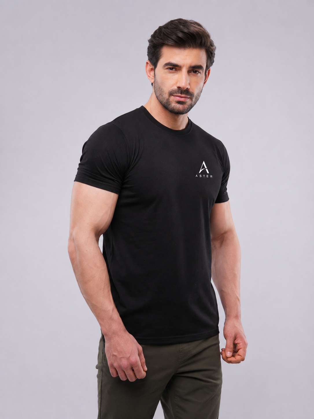 Classic Black Round Neck T-Shirt